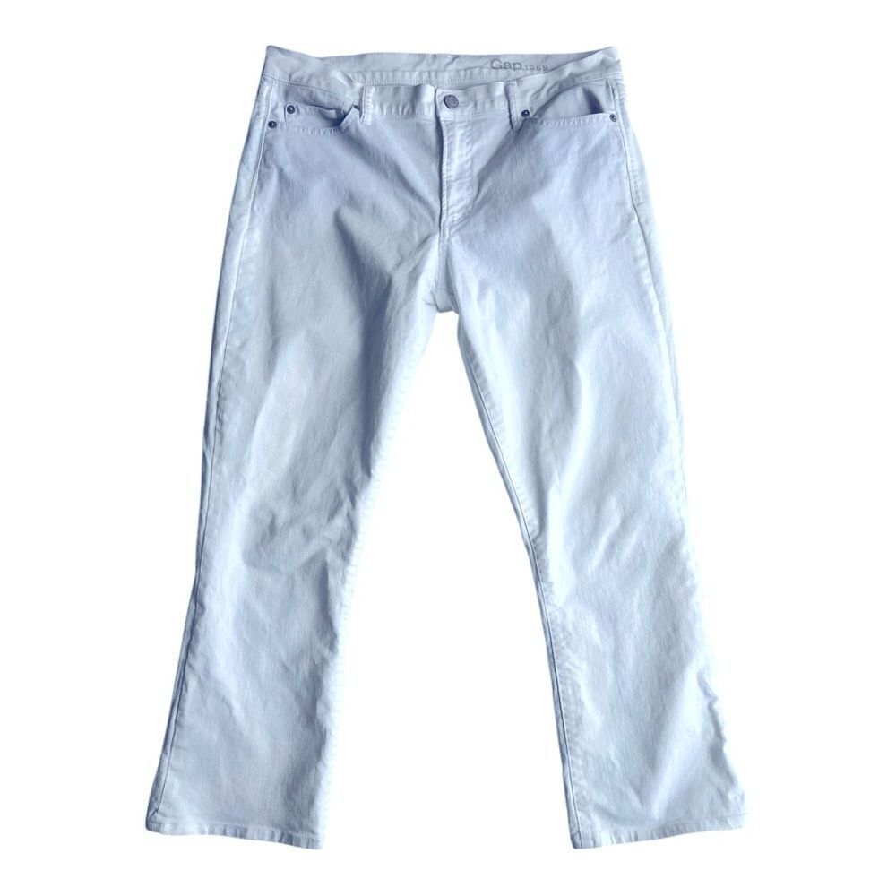 GAP White Ankle Cropped Pants